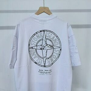 Stone Island White Short Sleeve Tee